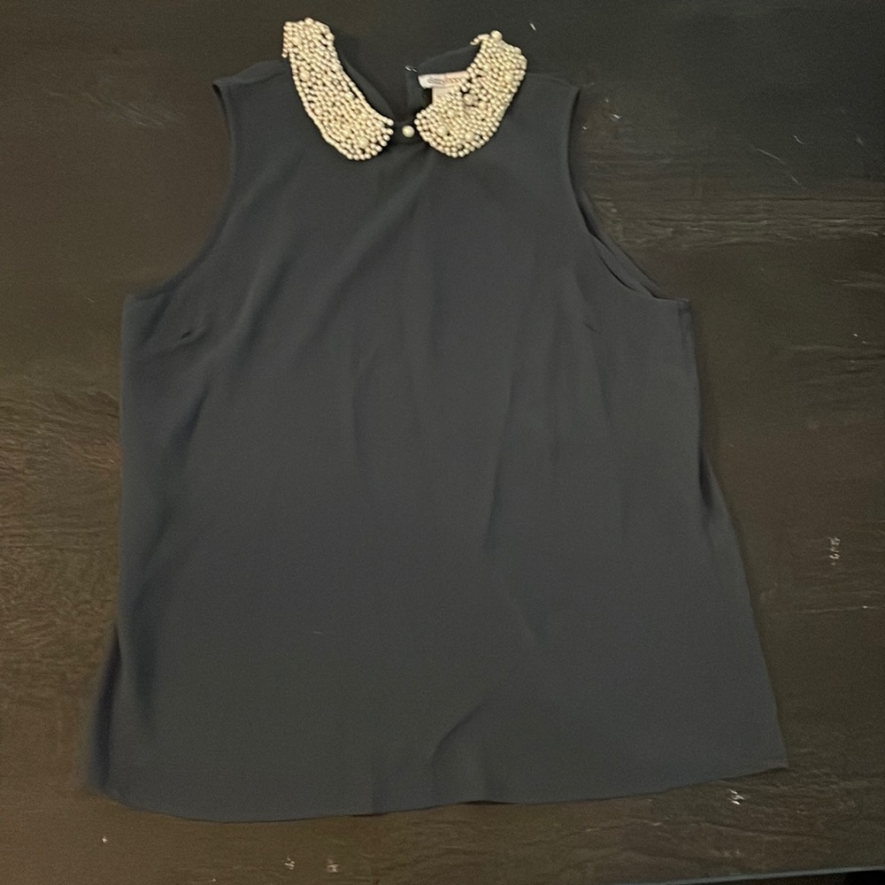 See through Beaded Top